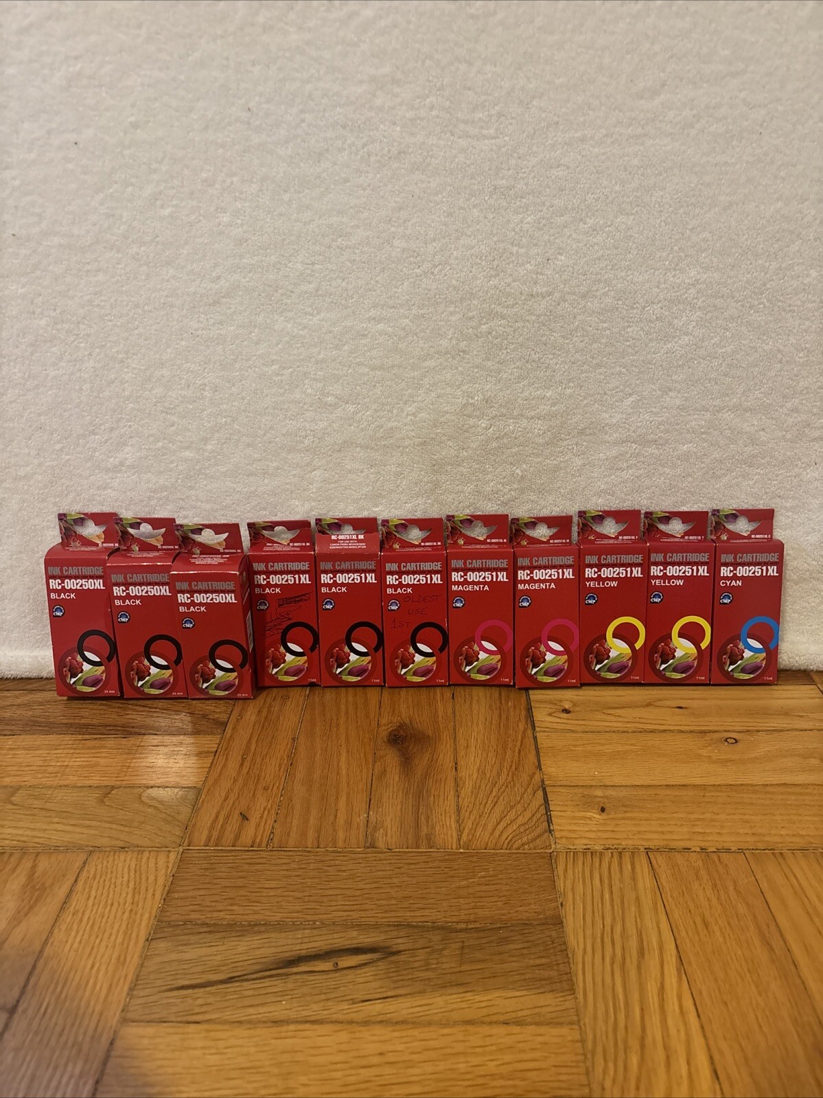 Lot of 11 Ink Cartridges For The Cannon Pixma RC-00251XL NEW SEALED READ DESC