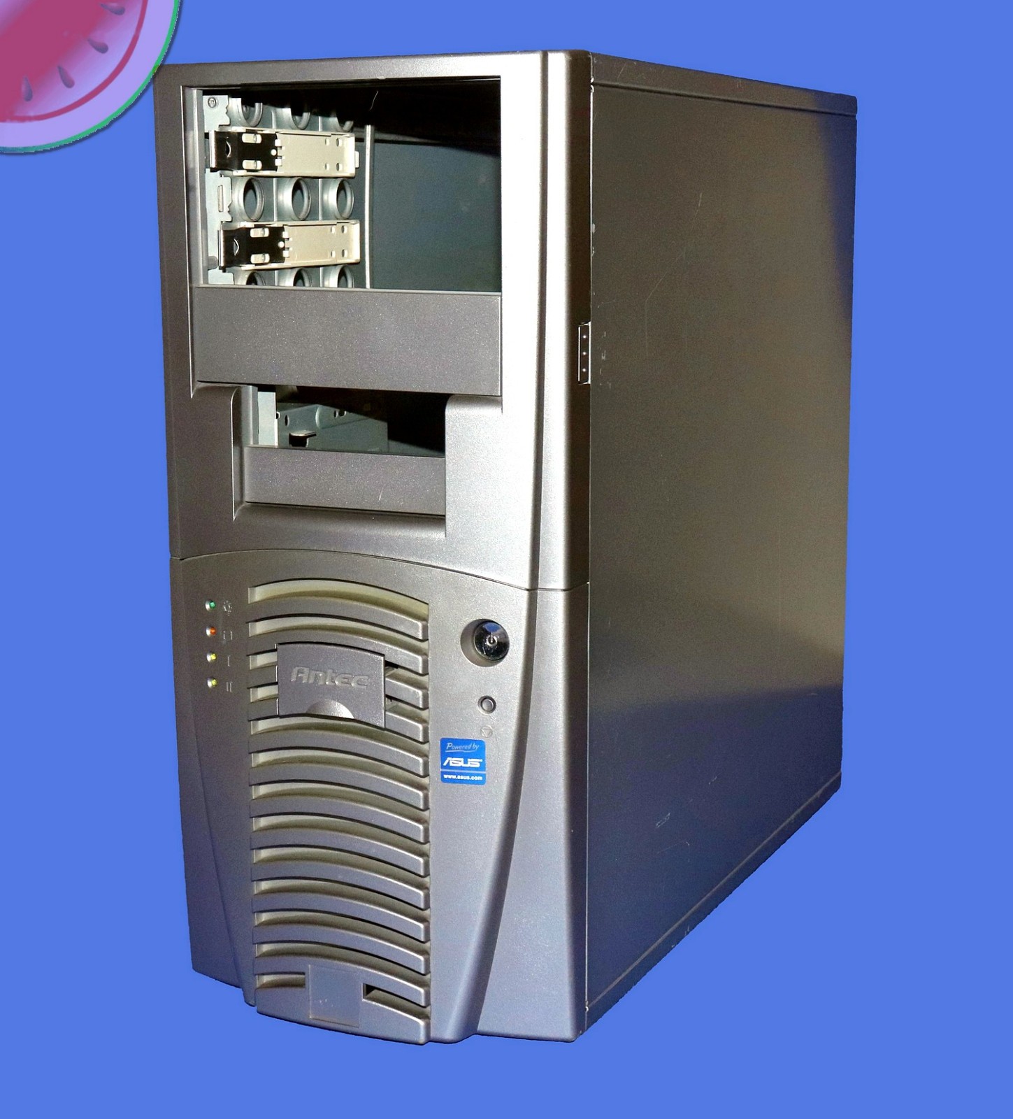 ANTEC PLUS Silver MID TOWER ATX Computer PC CASE Retro Sleeper Pentium Asus AMD
