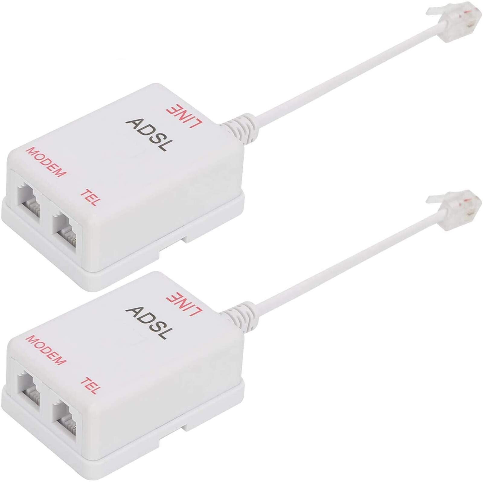 Uvital DSL Filter Splitter for Landline Phone, ADSL Splitter Filter 2 PACK