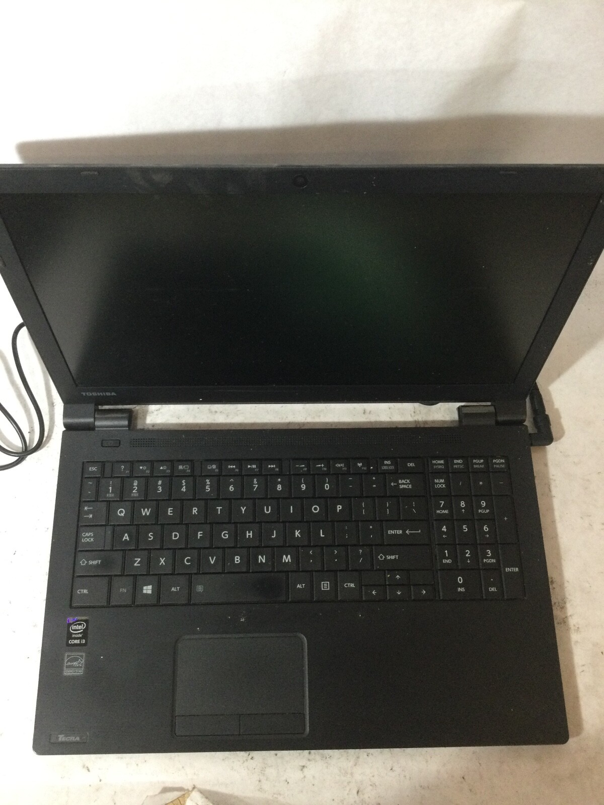 TOSHIBA TECRA C50-B1500 - FOR PARTS - INTEL CORE I3 - NO RAM - READ DESCRIP - BB