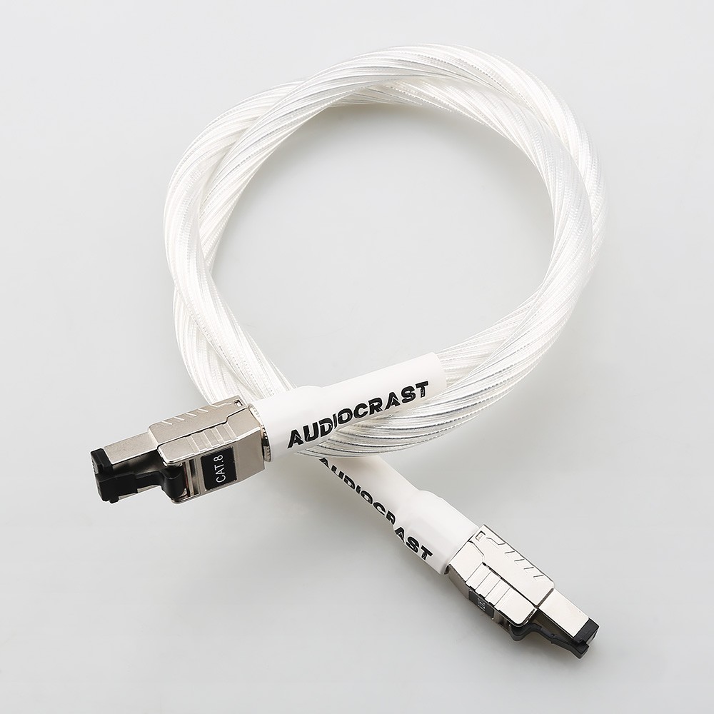 Audiophile HiFi Ethernet Cable Cat8 Speed Lan Cable RJ45 Network Patch Cable