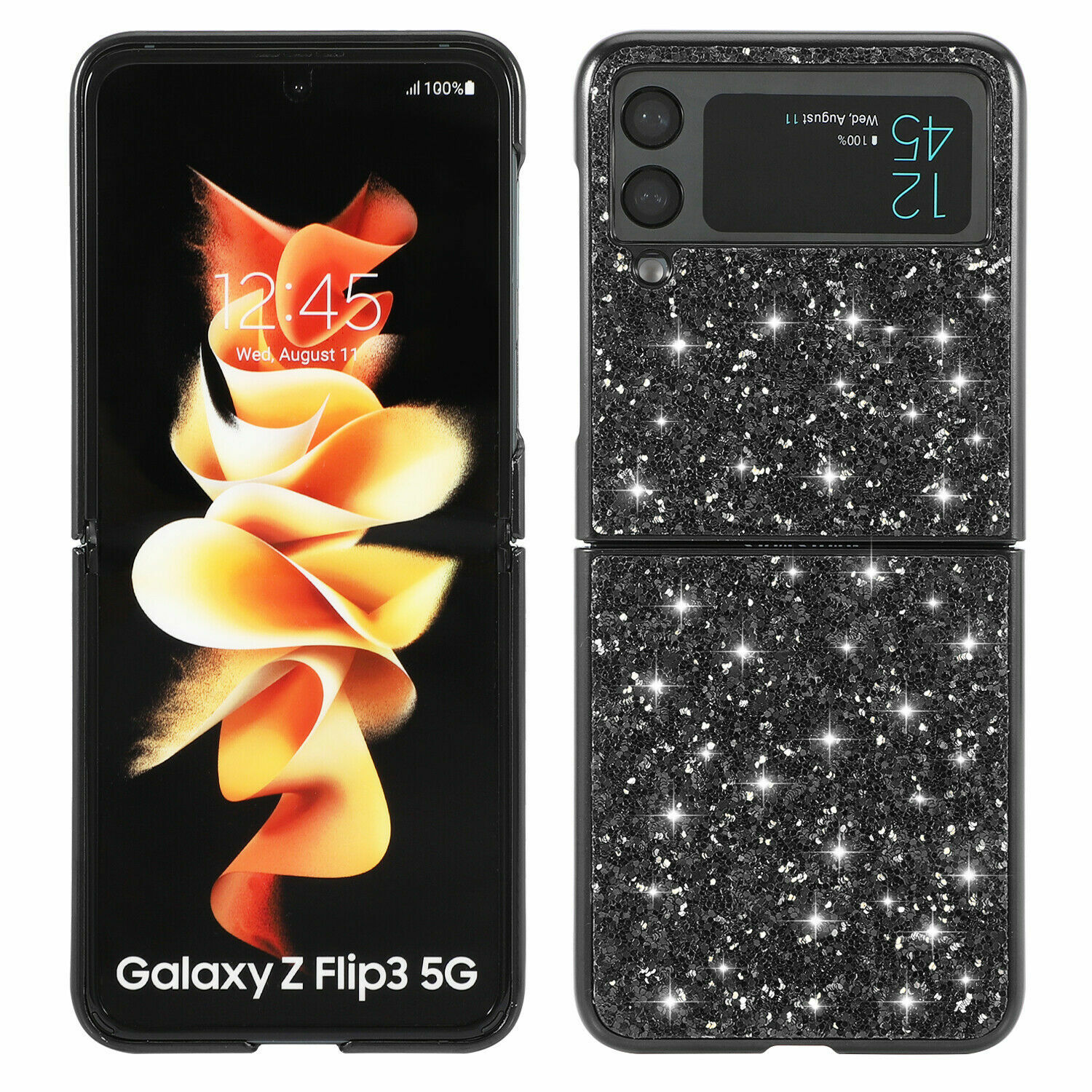 Luxury Shockproof Bling Glitter Cover Case For Z Flip 3 4 Z Fold 3 5G