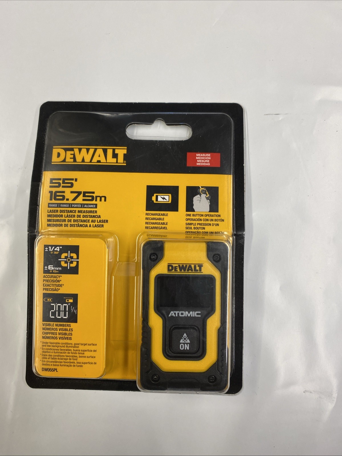 DEWALT DW055PL 55ft Atomic Laser Distance Measurer