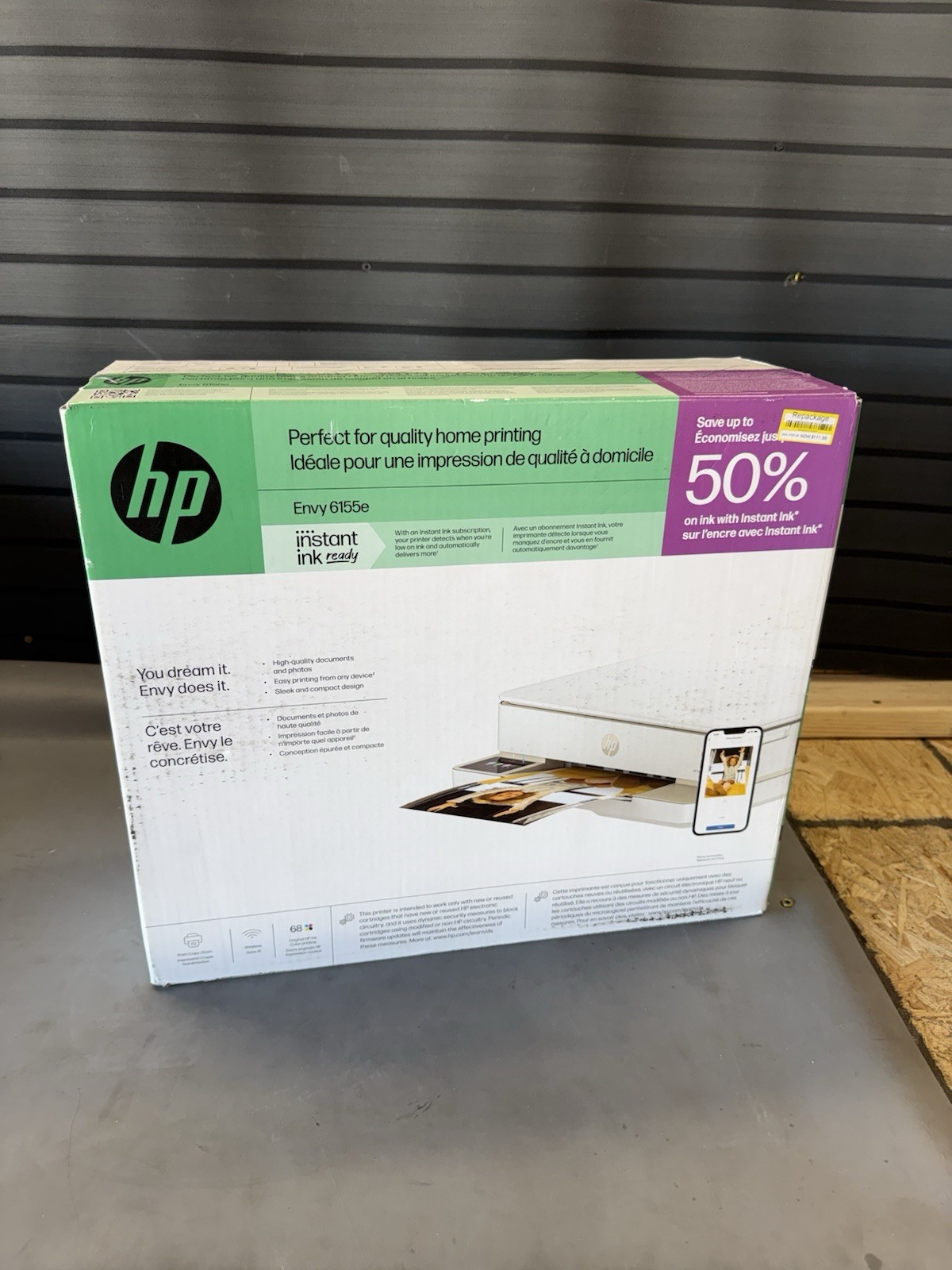 HP Envy 6155e All-in-One Color Inkjet Printer Scanner Copier Wireless USB