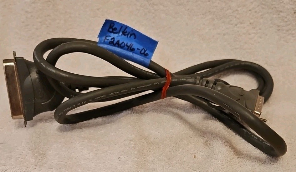 Belkin Printer Cable - 5 Ft 6 In - Model #F2A046-06 ‐ Gray