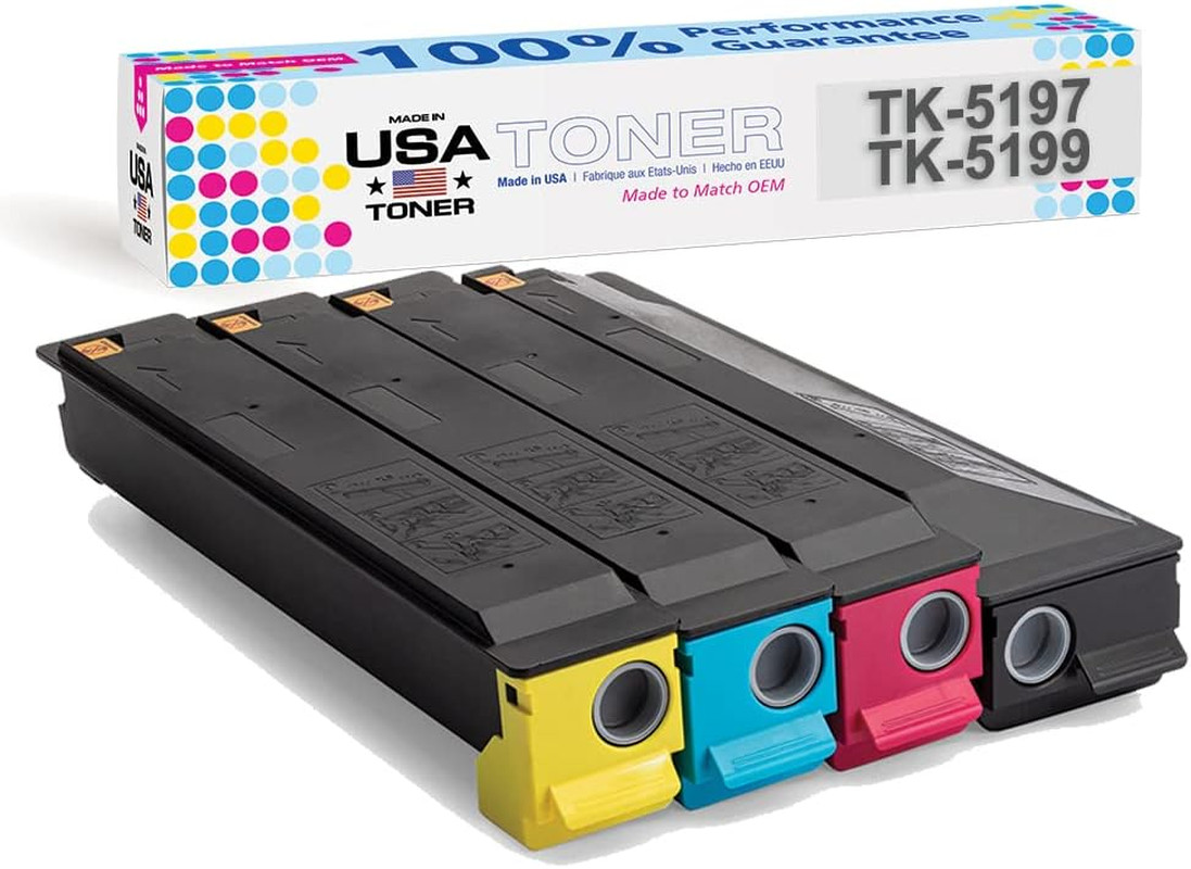MADE in USA TONER Compatible Replacement for Kyocera TK-5197, TK-5199 Taskalfa 3