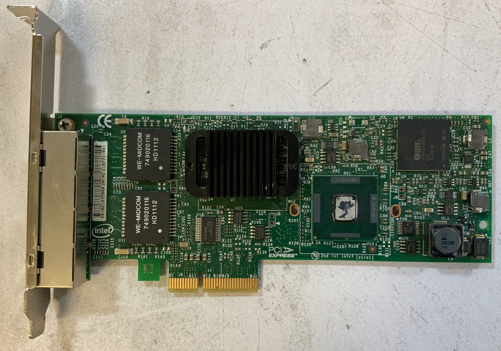 Dell Intel Pro/1000 VT Quad Port PCIe Network Interface Adapter HM9JY NS-Q6B