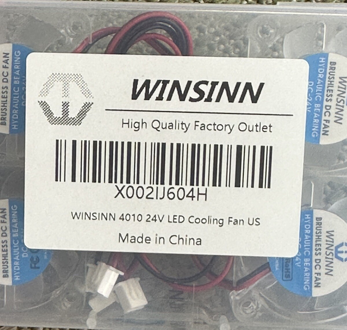 4 PACK WINSINN 4010 24v DC Cooling Fan US
