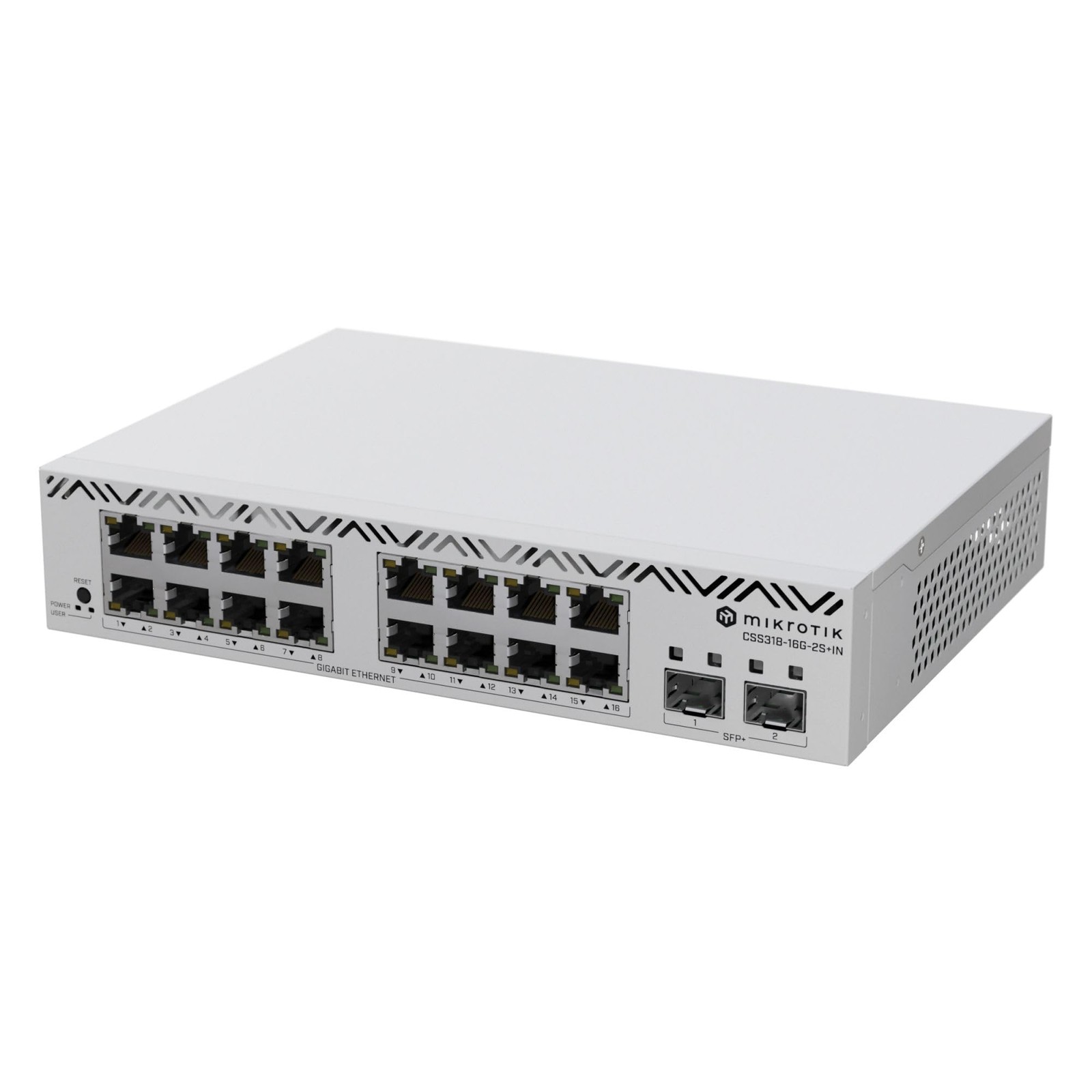 MikroTik CSS318-16G-2S+in Managed Network Switch, 16 Gigabit Multicolor