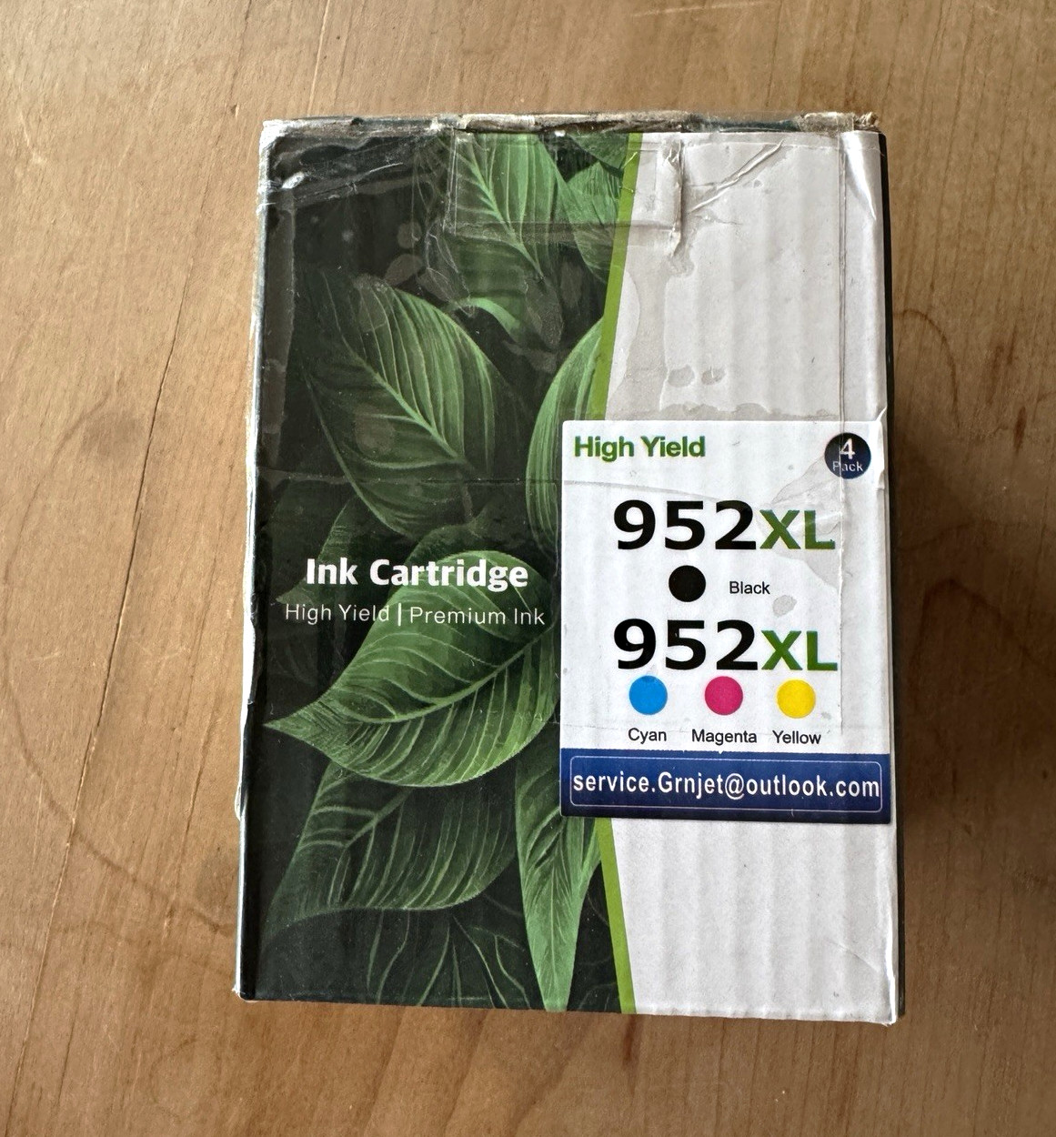 Grnjet  952XL Compatible Ink Cartridges 4-Pack BK/C/M/Y for HP Inkjet