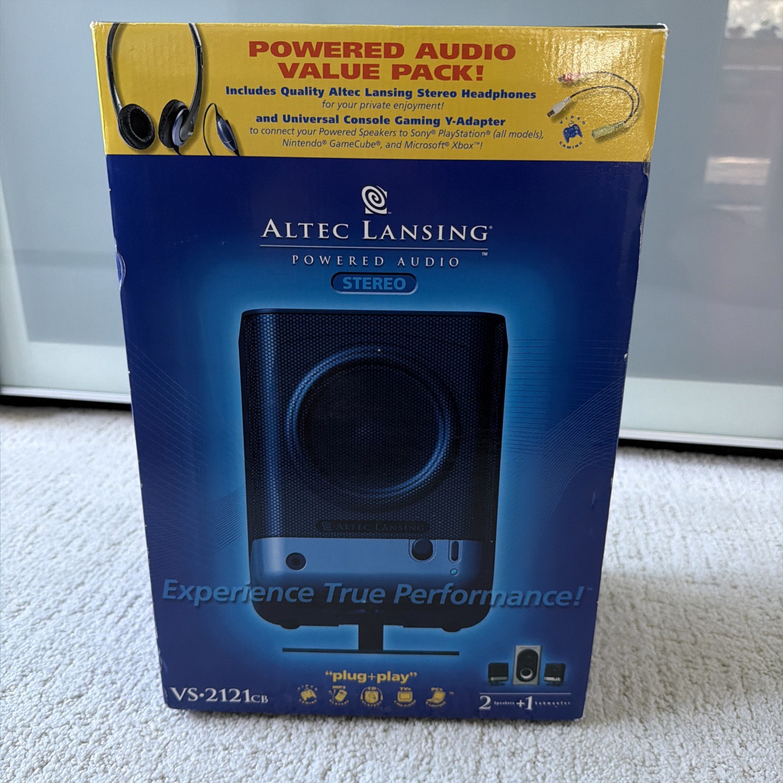 Altec Lansing VS2121cb 2.1 Computer Speaker Surround Sound System NEW IN BOX NIB