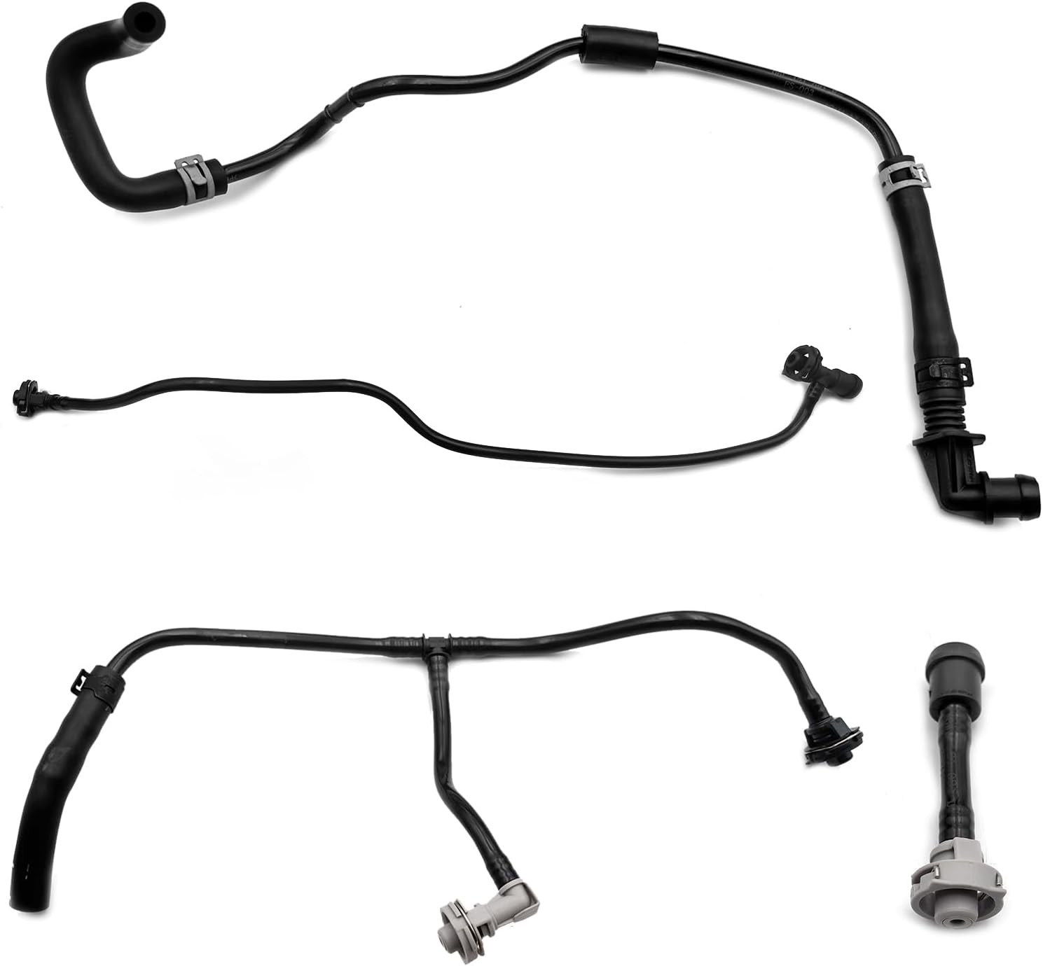 8W0121081BL Coolant Radiator Reservoir Tank Overflow Hose Fit 4 Set 8W0121081BL