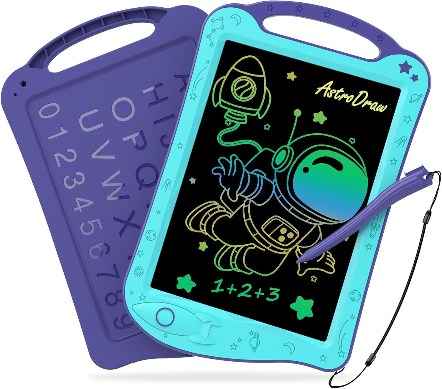 [ClimatePartner Certified] HOMESTEC Astrodraw Drawing Pad, Colorful LCD Writing