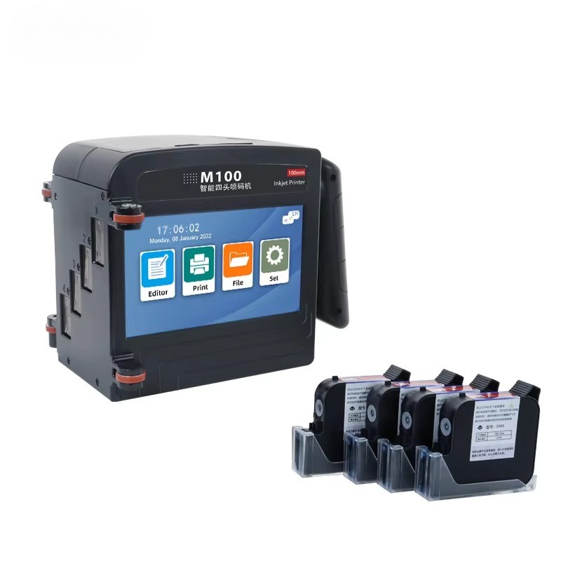 10cm large format handheld inkjet printer, production date, batch number barcode