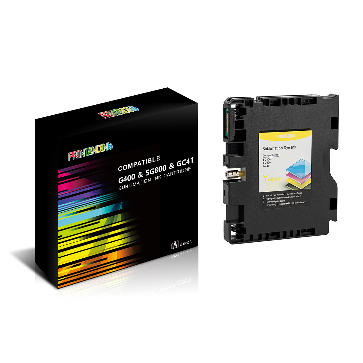 GC41 Sublimation Ink Cartridge For Ricoh SG2010 2100 3110 3100 7100 SG400 SG800