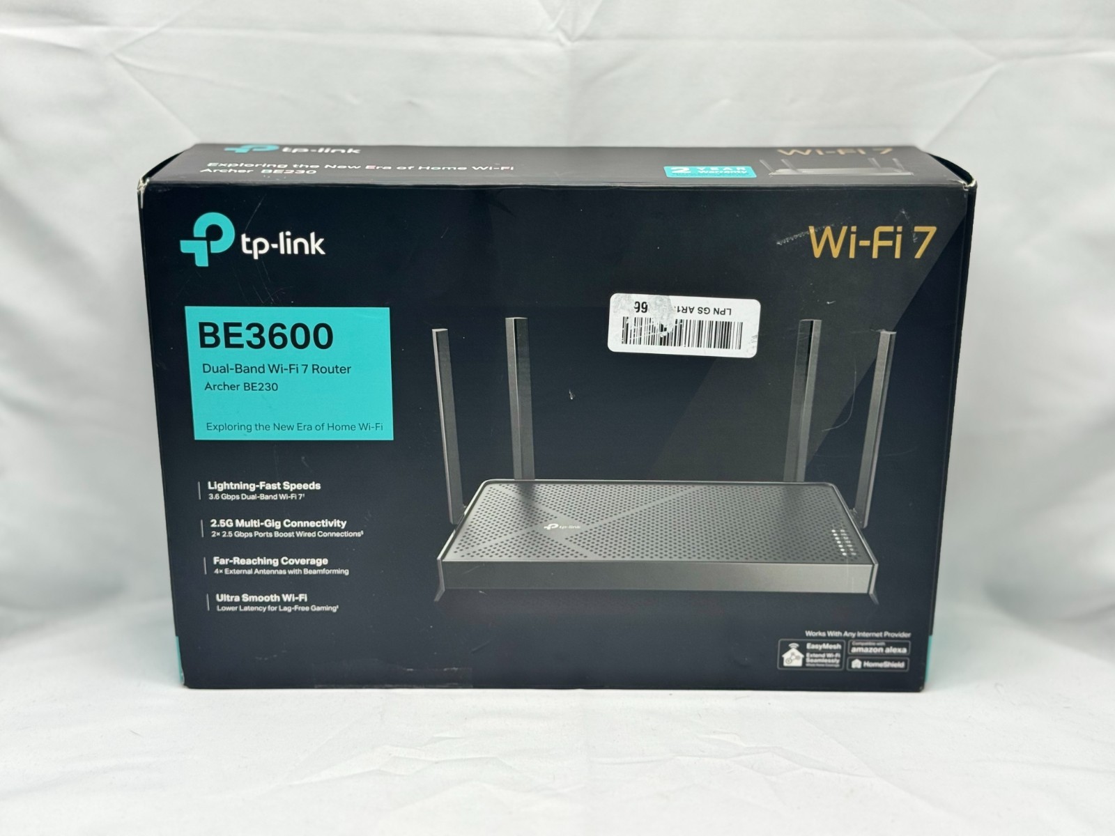 TP-Link Archer BE230 Dual-Band BE3600 Wi-Fi 7 Router | 2.0 GHz Quad Core