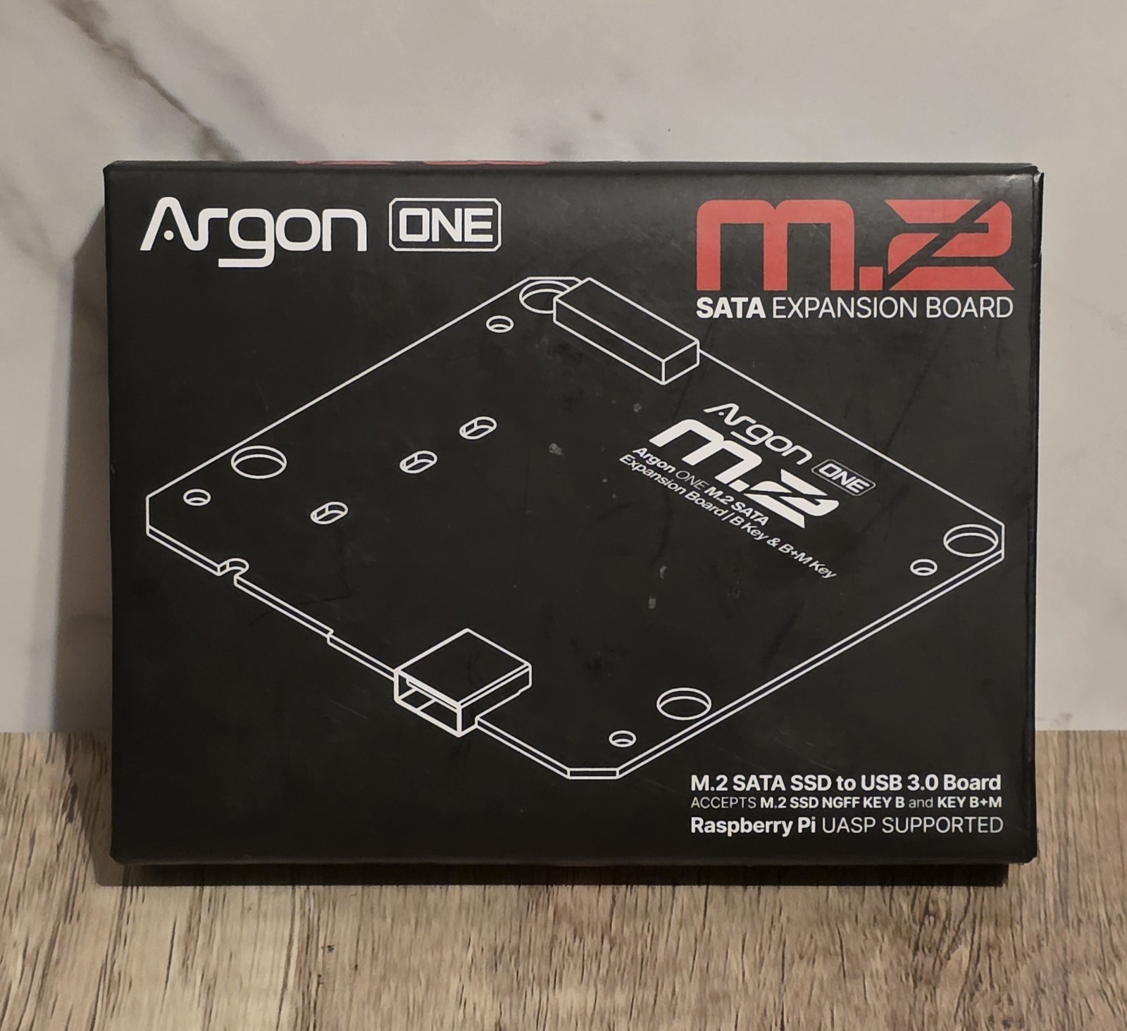 Argon One M.2 SATA SSD to USB 3.0 Board Case for Raspberry Pi 4 NEW
