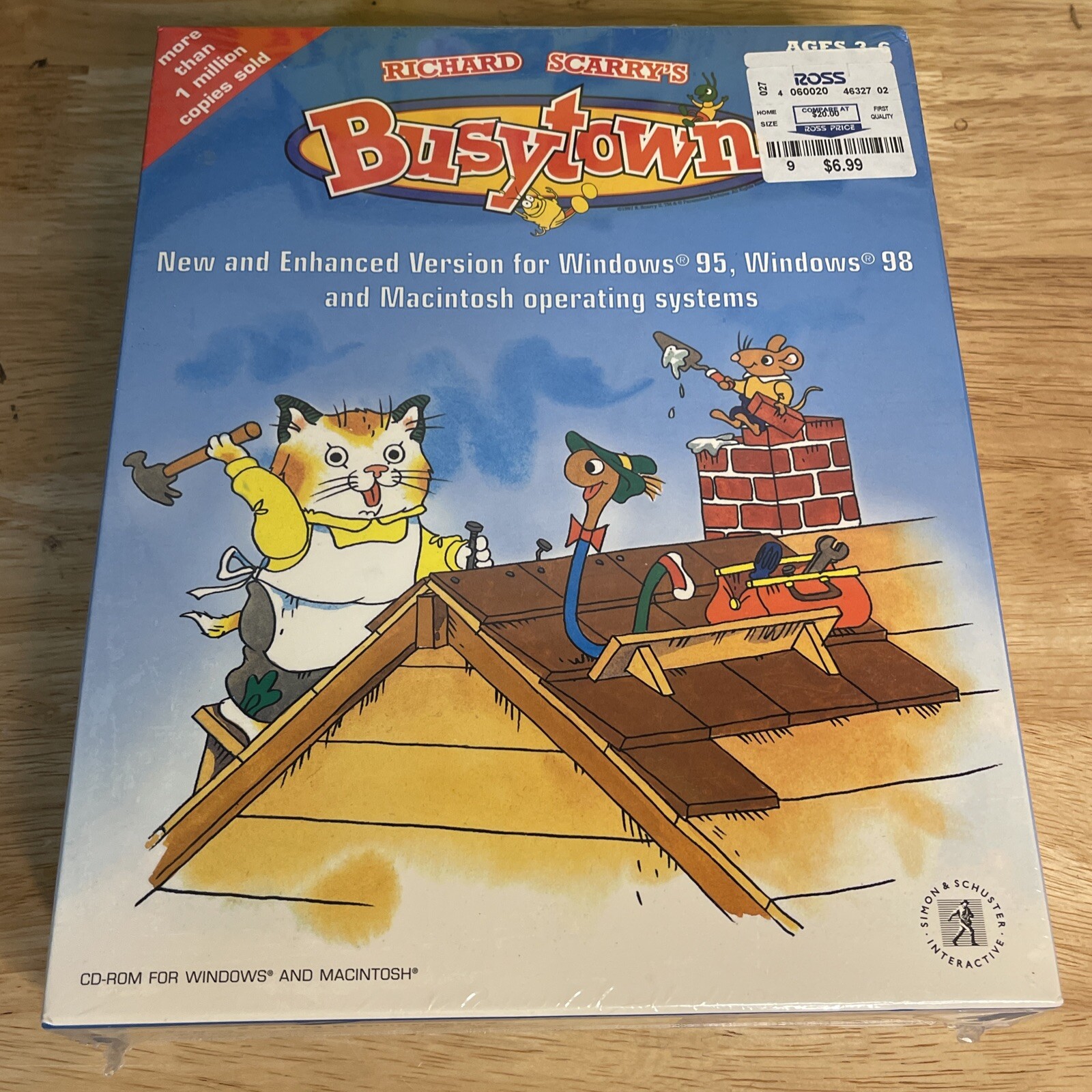 Richard Scarry's Busytown 2000 by Richard Scarry (1999, CD-ROM) SEALED Big Box