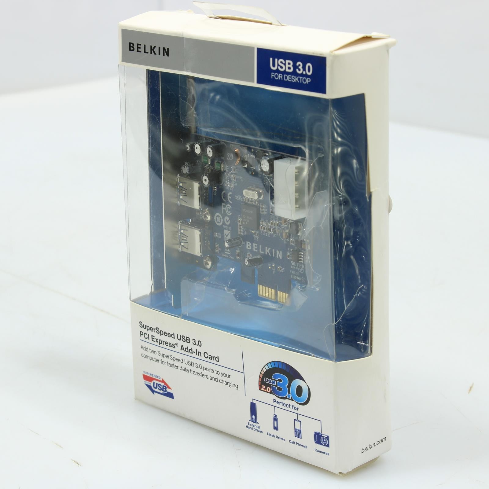 Belkin SuperSpeed USB 3.0 PCI Express Add-In Card New in Box