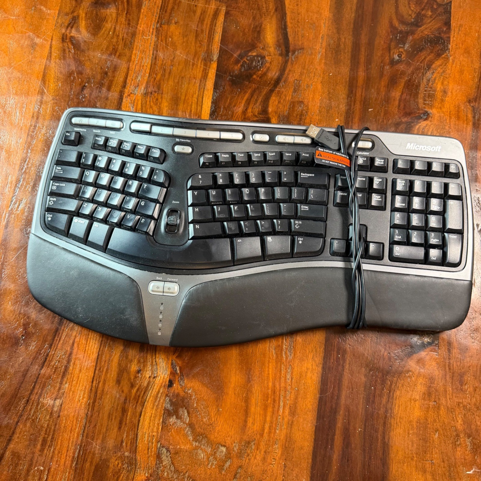 Microsoft Natural Ergonomic Keyboard 4000 v1.0 Wired USB Split Layout Black