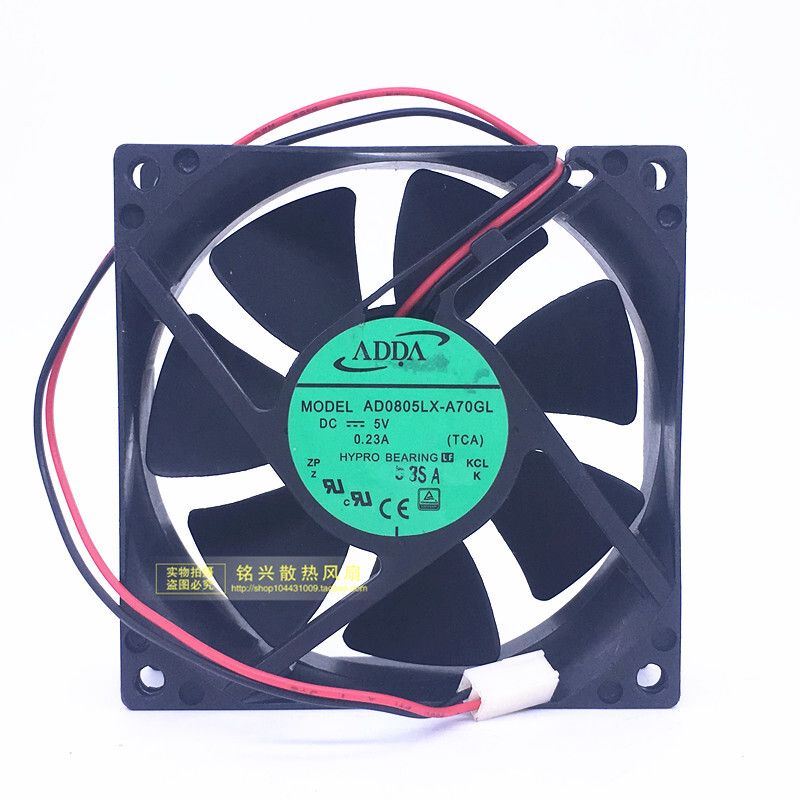 High Air Volume Ad0805lx-a70gl Usb Router Tv Cat Fan 8025 8cm 5v 0.23a