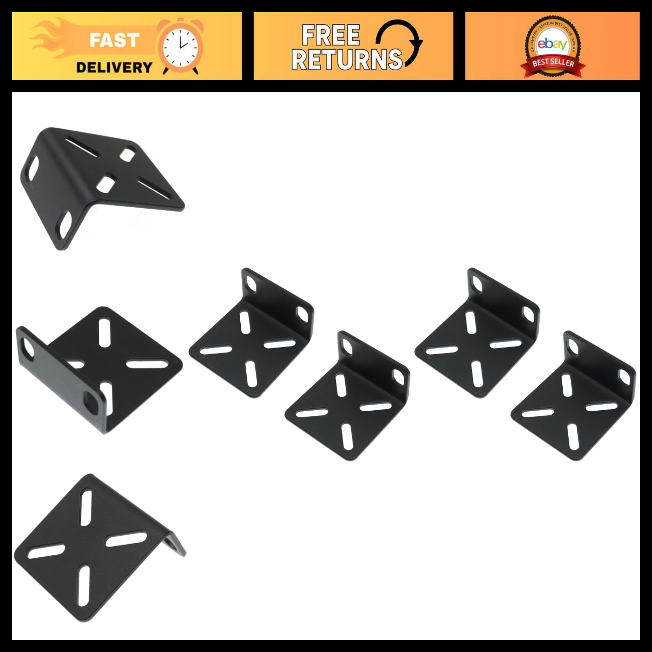 Adjustable Rack Ears Mount Kit for 17.3" Wide Switches - 2 Pack, Heavy Duty