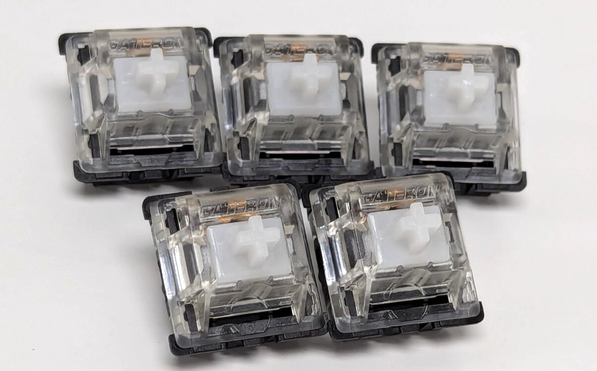 DROP X Gateron Clear/Black Mechanical Keyboard Switches (61 Pack) MDX-19785-50