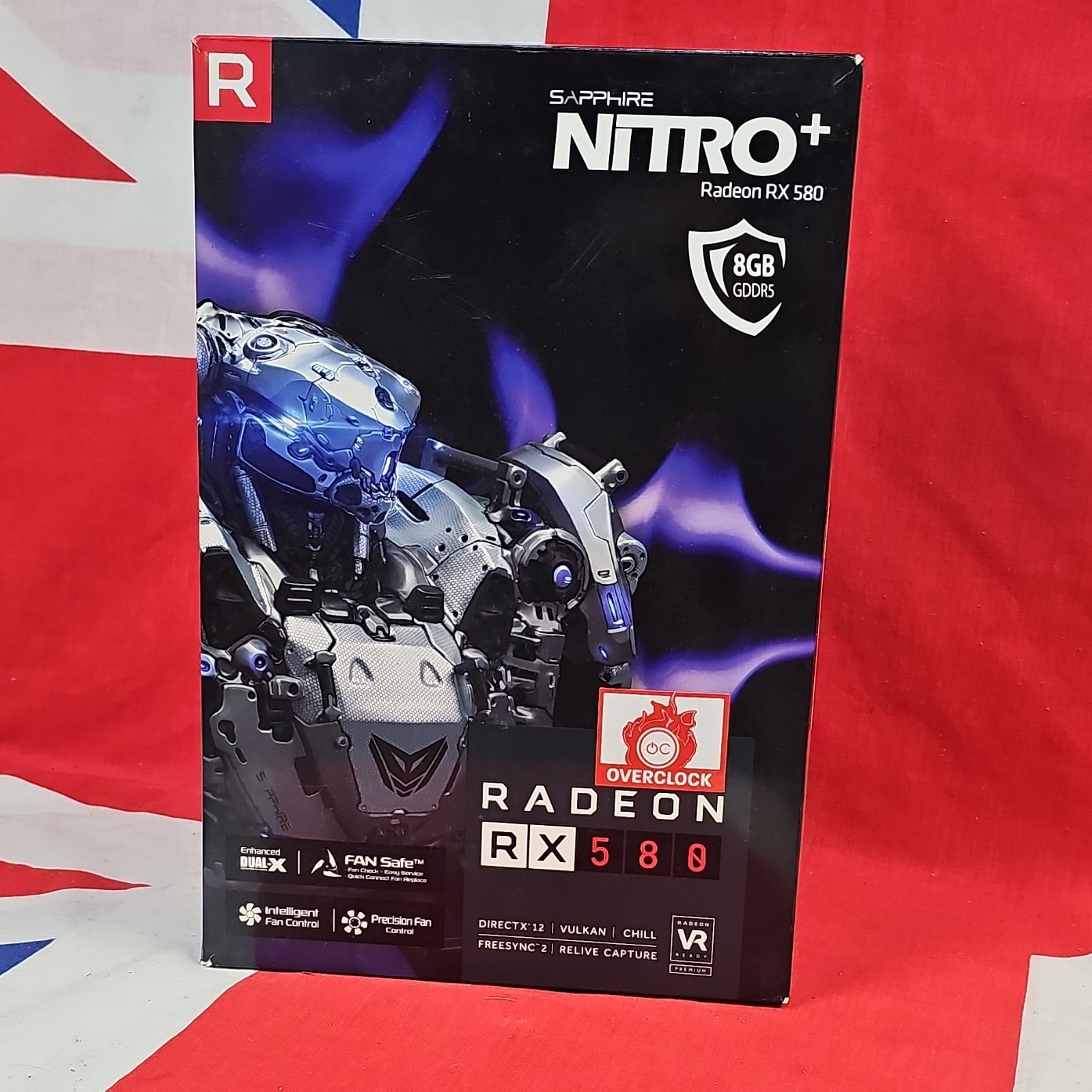 SAPPHIRE NITRO+ AMD Radeon RX 580 8GB GDDR5 PCIe x16 OC HDMI DP DVI w/box