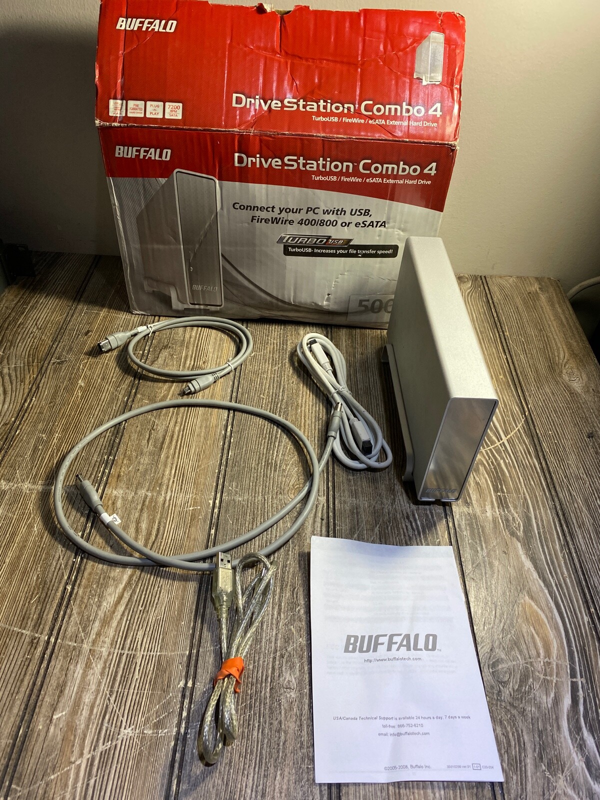 Buffalo DriveStation Combo 4 - Desktop External Hard Drive AS-IS, READ