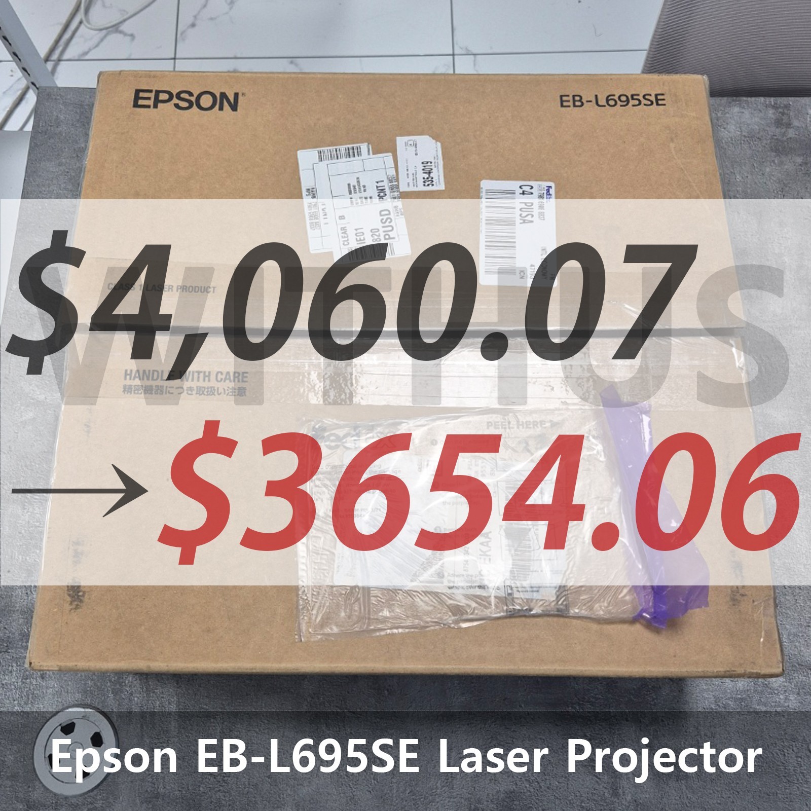 [CLEARANCE] Epson EB-L695SE Short Throw Laser Projector 6000 Lumens