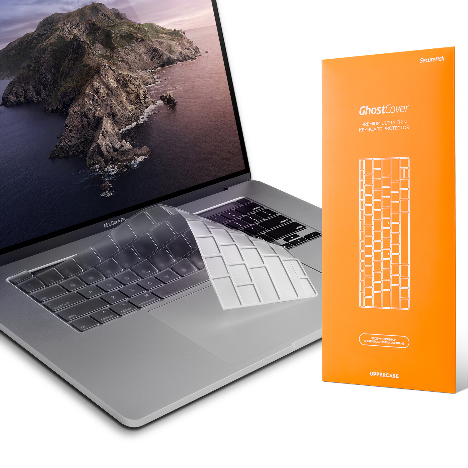 UPPERCASE GhostCover Premium Keyboard Protector Cover for MacBook