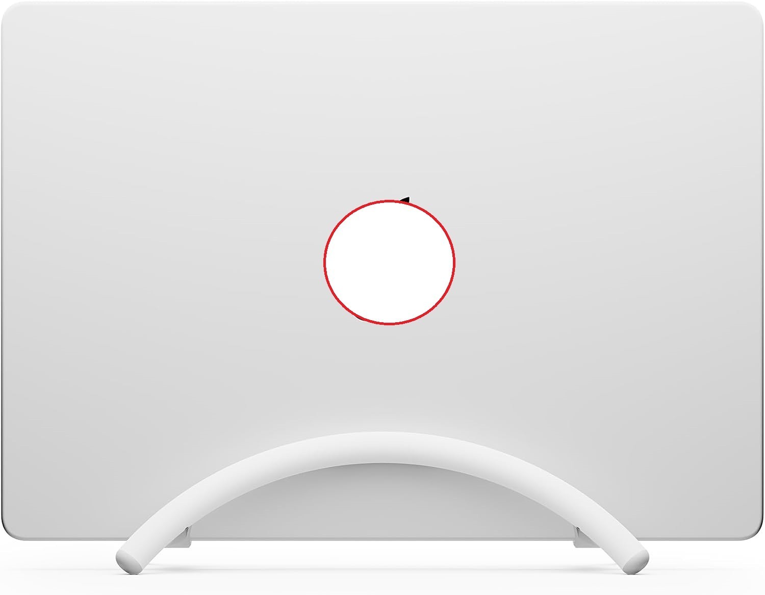 t16 BookArc Flex Space-Saving MacBook Stand Adjustable Laptop Holder White
