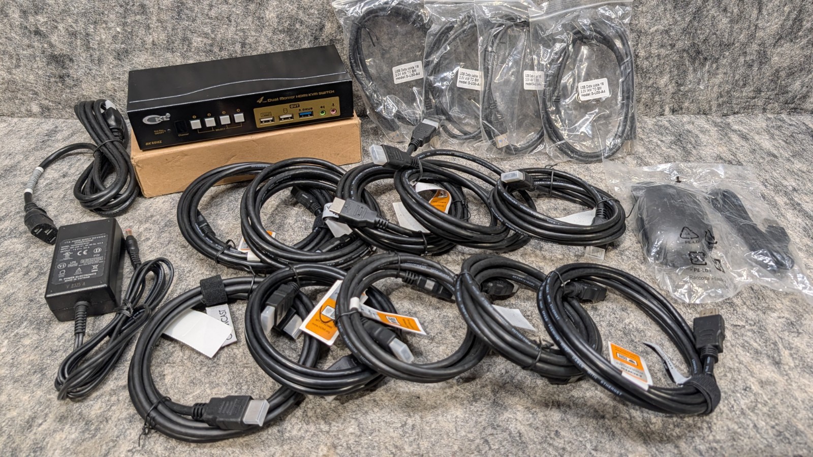 CKL HDMI KVM Switch 4 Port Dual Monitor Extended Display (CKL-942HUA)  🔥New🔥