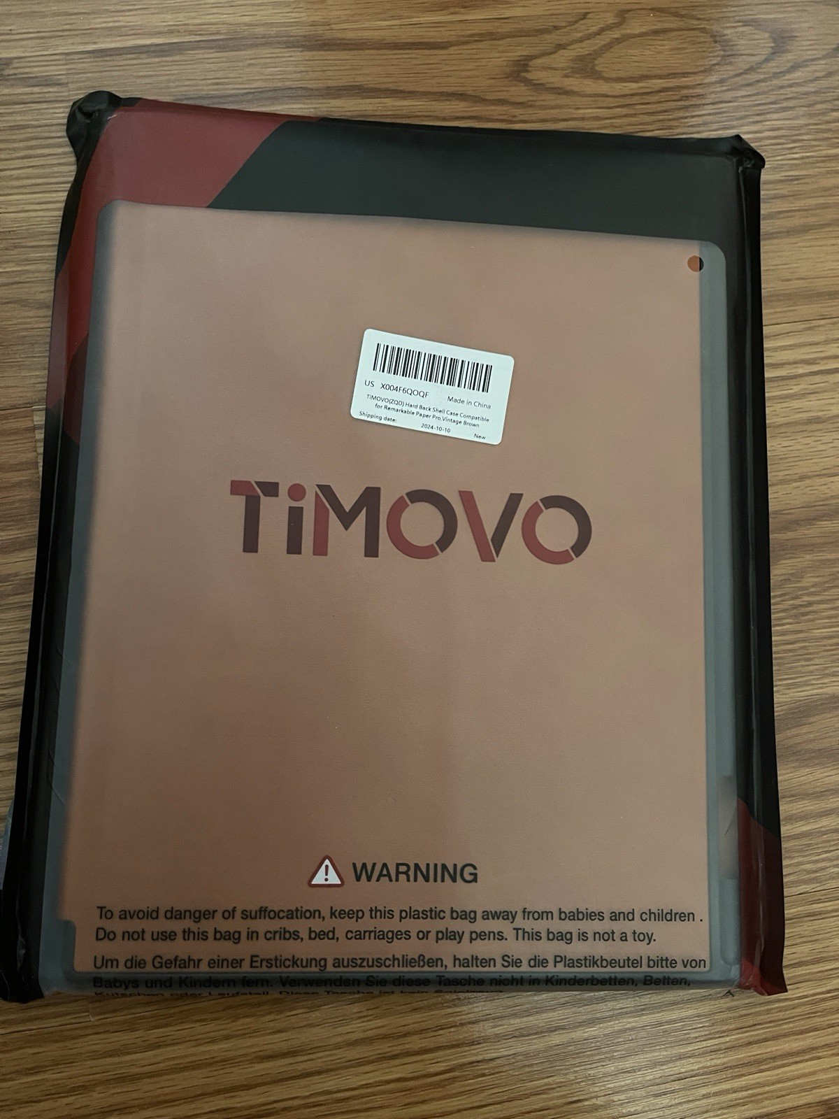 TiMOVO Magnetic Smart Folio Leather Case Brown for iPad Pro 12.9" Auto Wake