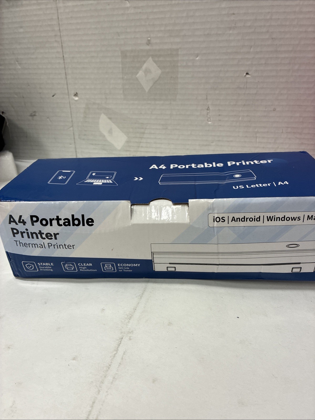 NEW A4 Portable Printer Wireless Bluetooth Printer for Travel Android  ios