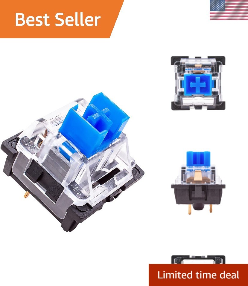 OUTEMU Keyboard Switches, Pack 65 -Clicky&Tactile - DIY Replacement MX Switch...