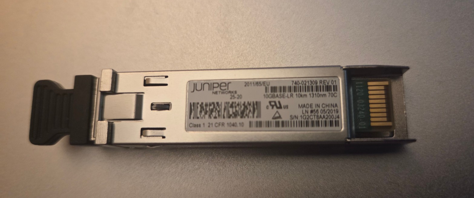 Juniper Networks SFPP-10G-LRT2-C | SFP+ Transceiver 10GBASE-LR SMF 10KM Duplex