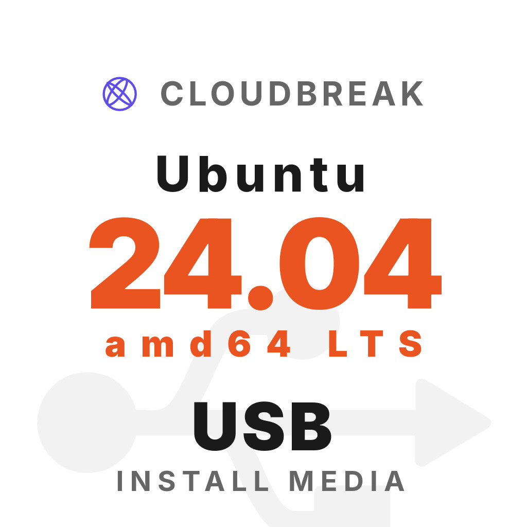 Ubuntu 24.04 amd64 LTS Bootable/Live Install USB NEW