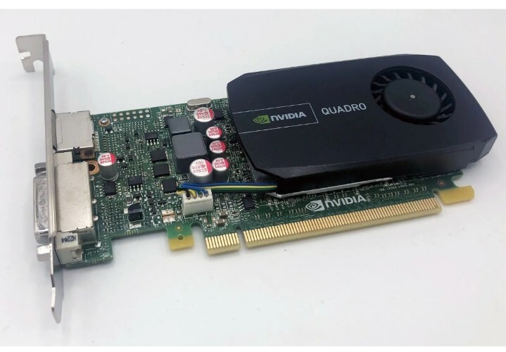 Lot Of 2 NVIDIA Quadro 600 1GB DDR3 DVI DisplayPort Full Height Video Card.#C176