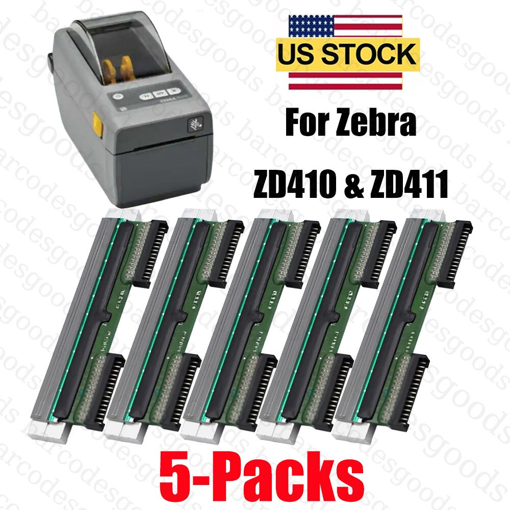 5-Packs Printhead for Zebra ZD410 ZD411 ZD411d ZD411t 300dpi P1079903-011
