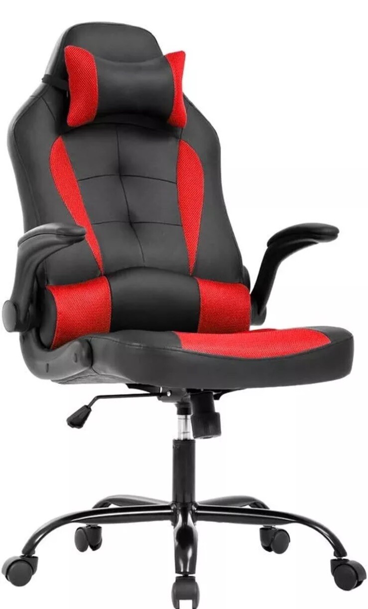PC Gaming Chair Ergonomic Office Chair Computer Desk Chair w/ Armrests Headrest