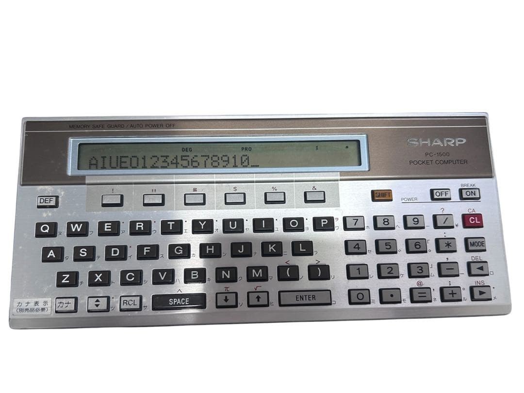 Rare Sharp PC-1500 Vintage 1980 Pocket Computer BASIC Retro Japan Tested