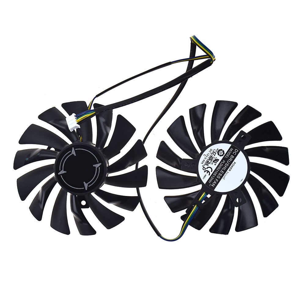 PLD09210S12HH Video Card Dual Fan 4Pin for MSI Radeon RX570 580 ARMOR OC Replace