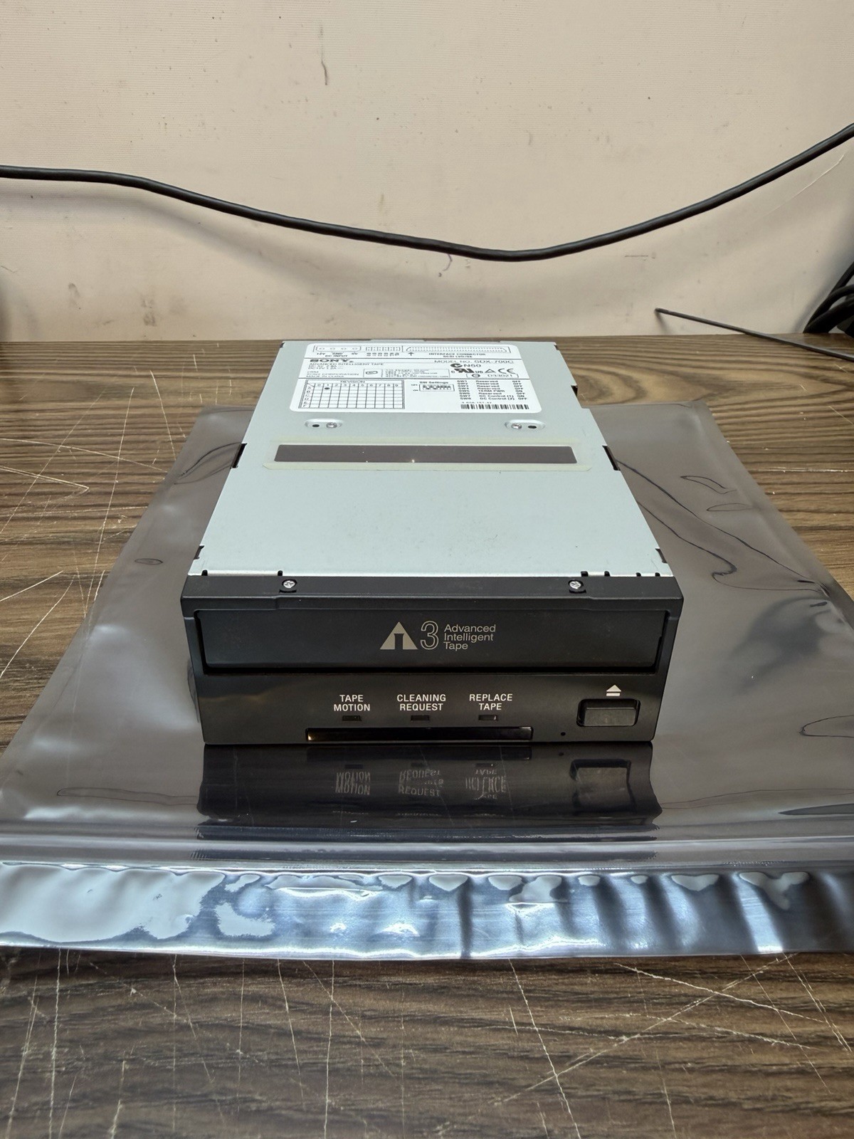 SONY SDX-700C AIT 3 ADVANCED INTELLIGENT TAPE DRIVE 3.5” WORKING PULL