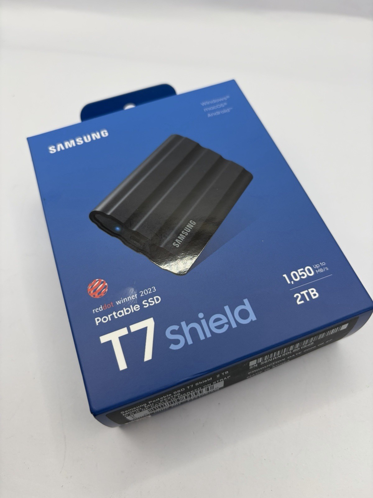 Samsung T7 Shield SSD 2TB External Storage (MU-PE2T0S/AM), Black - New Sealed