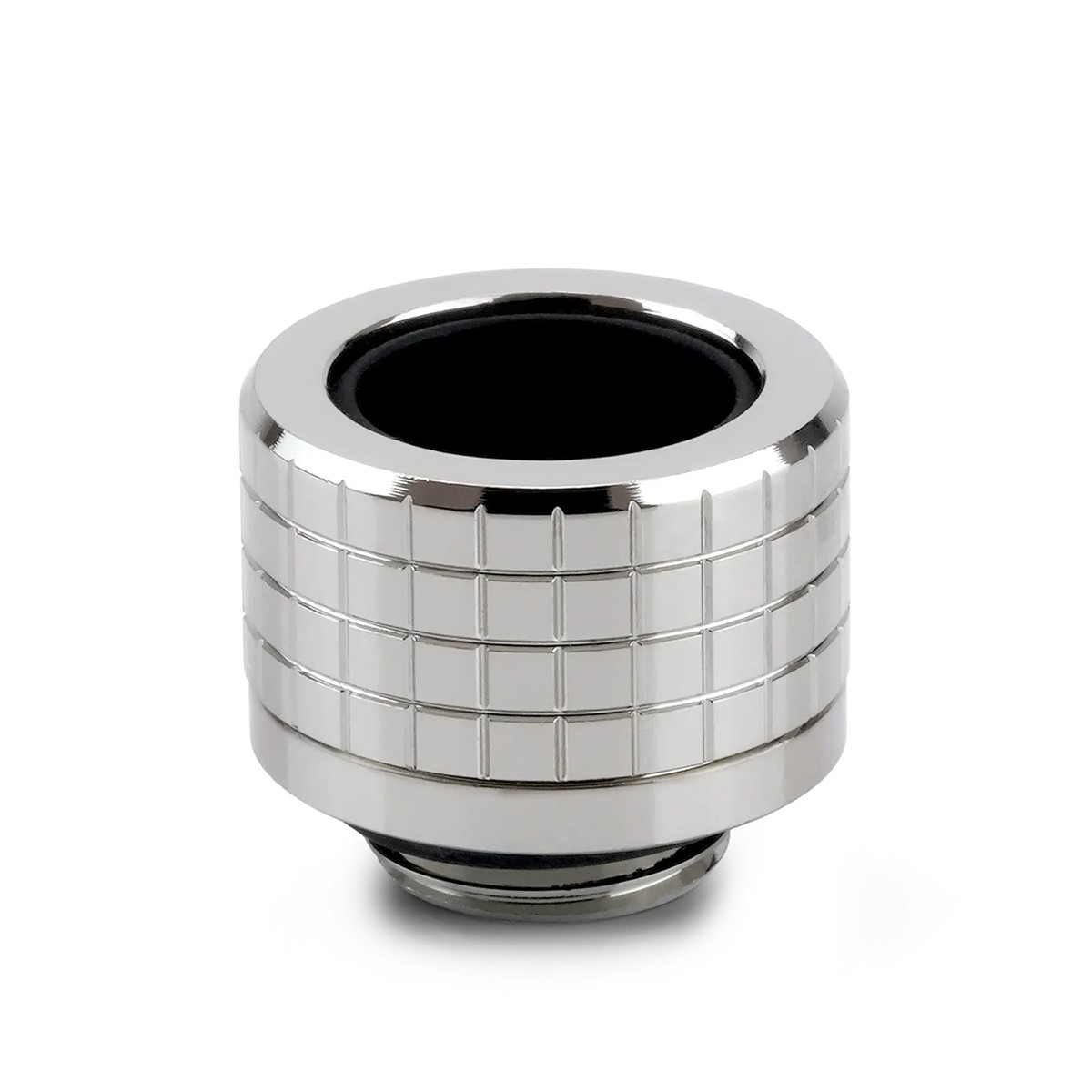 Thermal Grizzly DeltaMate HT14 Fitting for Rigid Tubing, 14mm OD, Gloss Nickel