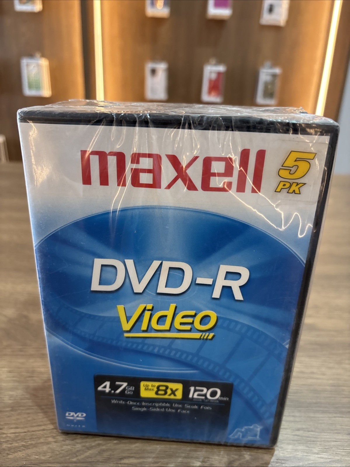 New Sealed 5-Pack Maxell DVD-R Video Discs 120 Minutes 4.7 GB Up To 4X