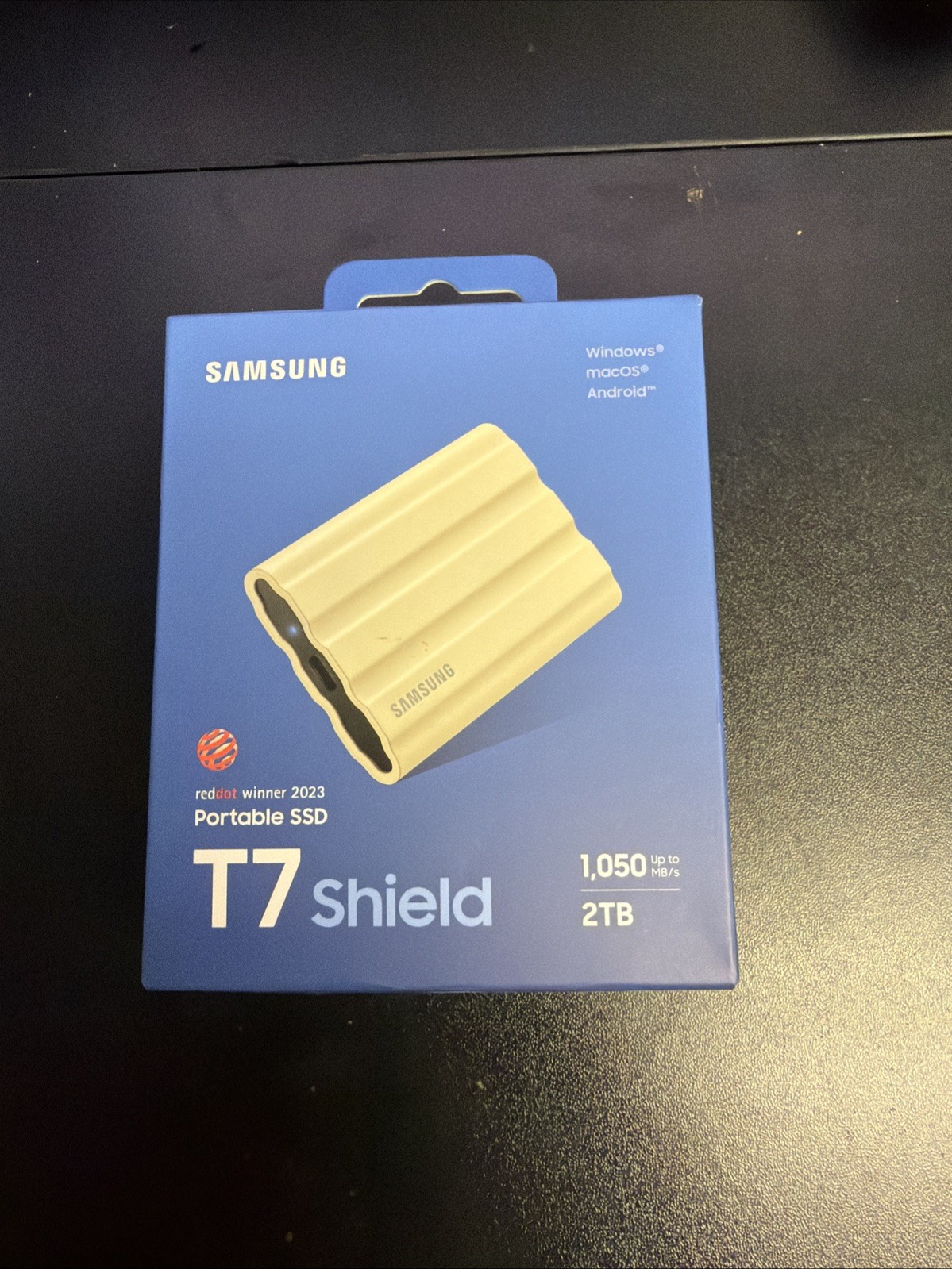 Samsung T7 Shield 2TB Portable SSD Gen2 External SSD MU-PE2T0K/AM Open Box
