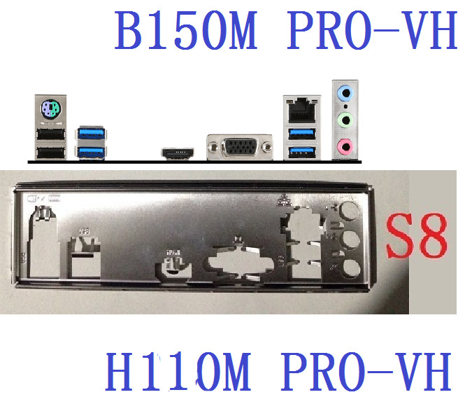1Pc Backplane IO I/O Shield For MSI H110M B150M PRO-VH Motherboard