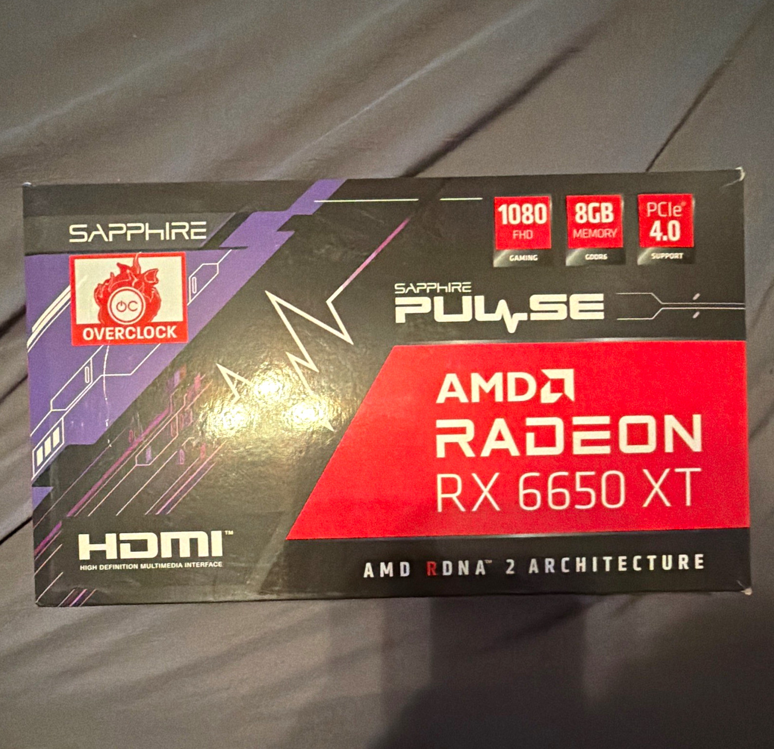 SAPPHIRE PULSE Radeon RX 6650 XT 8GB GDDR6 PCIe 4.0 x16 HDMI/DP VR